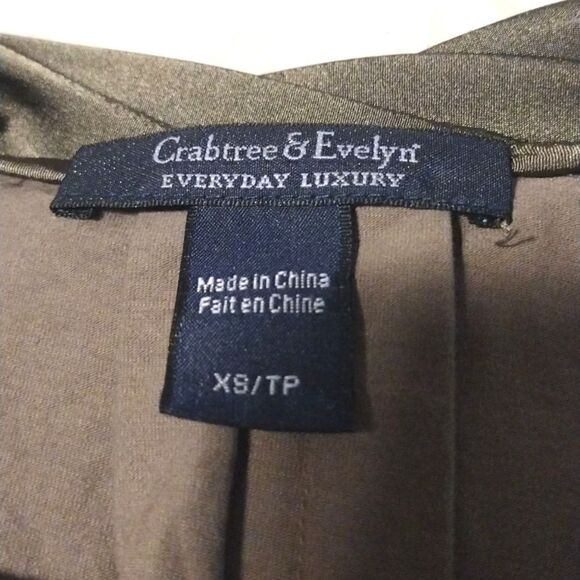 Crabtree & Evelyn Everyday Luxury Women's Size XS Solid Brown Tank Top - Picture 7 of 10